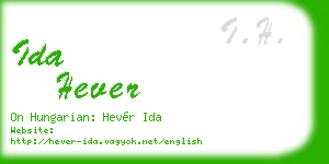 ida hever business card
